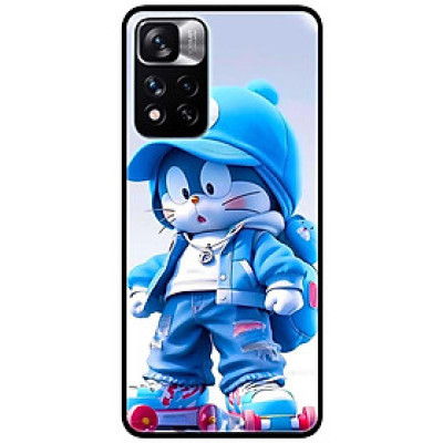 Ốp lưng Redmi Note 11 - 11s 4G - 11 5G - 11 Pro Quốc Tế - 11 Pro Xách Tay - Mèo Xanh Trượt PATIN - Hàng Chính Hãng