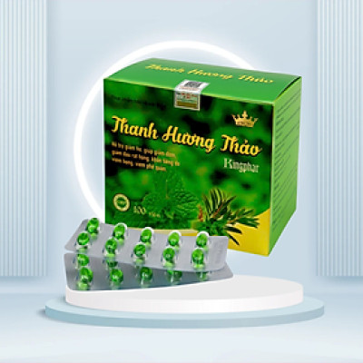 Viên uống ho dầu Thanh hương thảo Kingphar, hộp 100 viên, hỗ trợ giảm ho, thông cổ