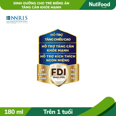 Thùng Sữa bột pha sẵn GrowPLUS+ Biếng ăn (XANH) cho trẻ tăng cân khoẻ mạnh 1+ (48 hộp x 180ml)