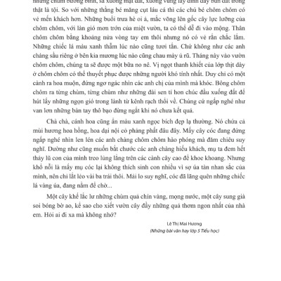 Tuyển Chọn Những Bài Văn Miêu Tả 5 _ML
