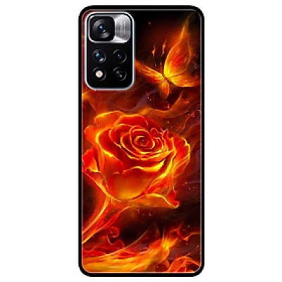 Ốp lưng dành cho Xiaomi Redmi Note 11 Pro 5G ( Bản Nội Địa ) - Hoa Hồng Lửa