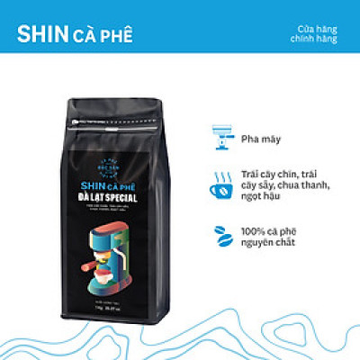 Cà phê Đà Lạt Special - SHIN Cà Phê - Cà phê pha máy - Túi 1kg