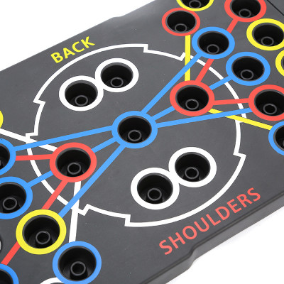 Dụng cụ hít đất RH006 tập thể thao tại nhà kèm bàng chỉ dẫn theo màu sắc tập trung các nhóm cơ chính - Kèm d