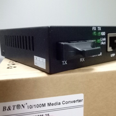 Media Convector 2 sợi 10/100Base BTON BT-950SM-25. Hàng nhập khẩu