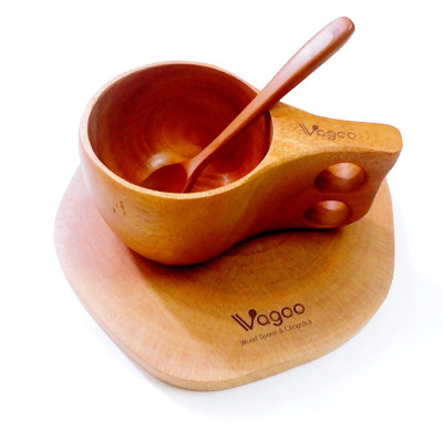 Tấm Lót Tròn Bằng Gỗ Xà Cừ Tự Nhiên - VAGOO - Làm Thủ Công Chống Thấm, Chống Ẩm Mốc, An Toàn Cho Sức Khoẻ