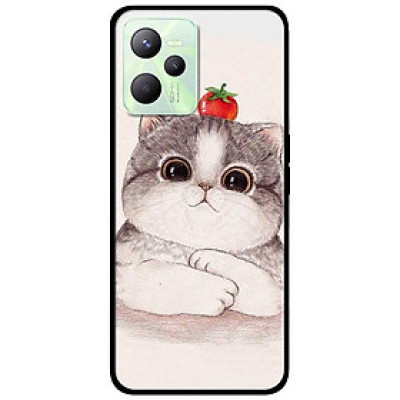 Ốp lưng dành cho Realme C35 mẫu Mèo Và Cà Đỏ