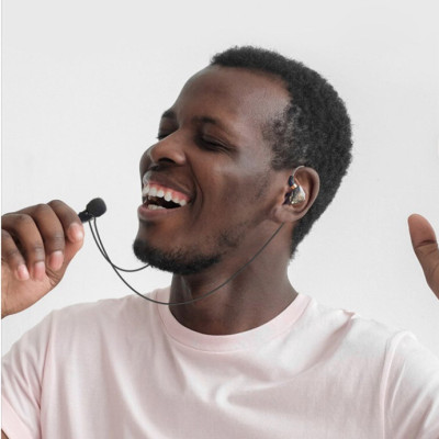 Tai nghe super bass kèm mic livestream RIBI KT02 - Thiết kế đeo vòng qua tai - Phù hợp nghe nhạc, chơi game, ghi âm, học online - Hàng chính hãng