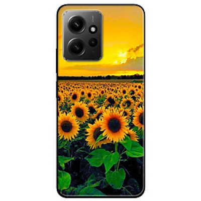 Ốp lưng cho Redmi Note 11 4G - Redmi Note 12 - Redmi Note 12 Pro - Redmi Note 12 Pro 5G - Hoa Hướng Dương - Hàng Chính Hãng