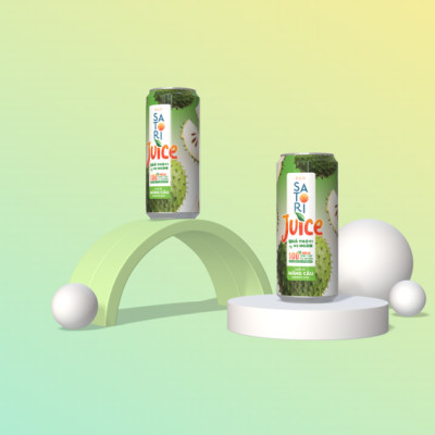 Thùng nước ép trái cây Satori Juice Vị mãng cầu 250ml (24 lon/thùng)