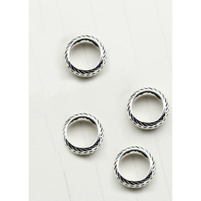 Charm bạc chặn hạt họa tiết hoa văn - Ngọc Qúy Gemstones