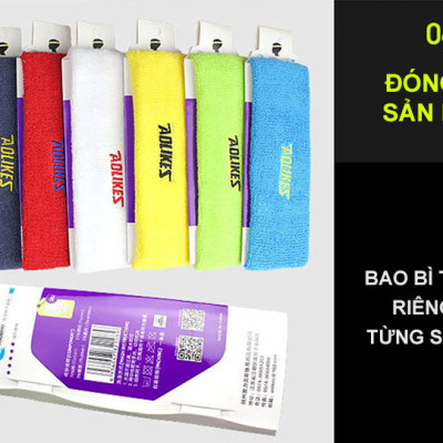 Băng đô băng trán thể thao AOLIKES A-2108 thấm mồ hôi cotton thoáng khí sport sweatband