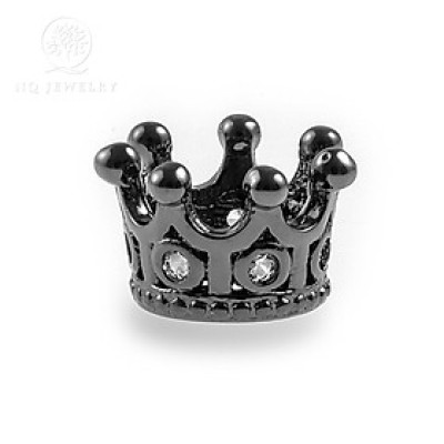 Combo 10 cái charm hợp kim vương miệng đính đá - Ngọc Quý Gemstones