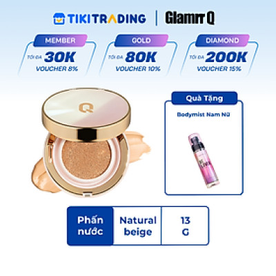 Phấn nước trang điểm dưỡng da GLAMRR Q LONG WEAR DD CUSHION by Gilaa (1 lõi x 13g)