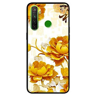 Ốp lưng dành cho Realme 6i mẫu Mẫu Đơn Vàng