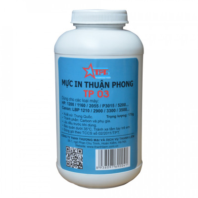 (Bộ 5 chai) Mực đổ Thuận Phong TP03 (170g) dùng cho máy in HP / Canon - Hàng Chính Hãng