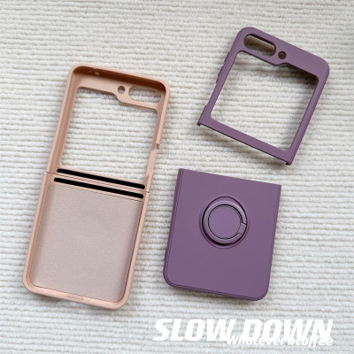 Ốp Lưng Silicon Cho Samsung Galaxy Z Flip 6 / Z Flip 5 Kèm Iring - BUM STORE GALAXY CASE