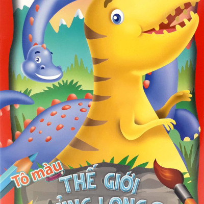 Combo: ( Trọn Bộ 4 Cuốn)  Bộ Sách Tô Màu  Tô màu thế giới khủng long +Tô màu phương tiện giao thông