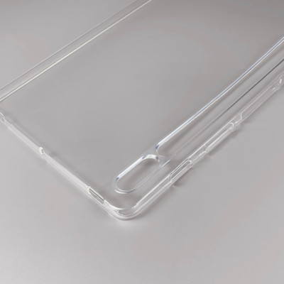 Ốp lưng silicon dẻo trong cho Samsung Galaxy Tab S9 Plus, S9 Fe Plus, Tab S9 ,Tab S9 Fe, Tab S8 Ultra, Tab S8 Plus, Tab S8, Tab S7, Tab S7 Plus , S7 Fe , Tab S7 có gờ bảo vệ camera - Hàng nhập khẩu