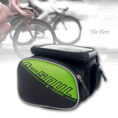 (Tặng khóa 4 số đổi mã )Túi 4 Ngăn Treo Sườn Xe Đạp Kèm Túi Chống Nước Cho Điện Thoại