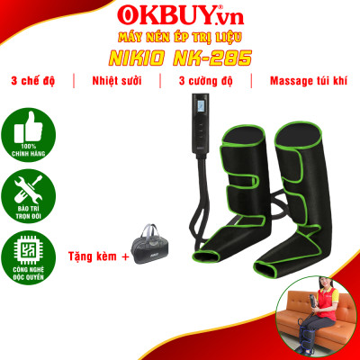 Máy Massage Chân, Nén Ép Túi Khí Bàn Chân Và Bắp Chân Nikio NK-285 - Hỗ Trợ Cải Thiện Đau Nhức, Tê Bì, Suy Giãn Tĩnh Mạch