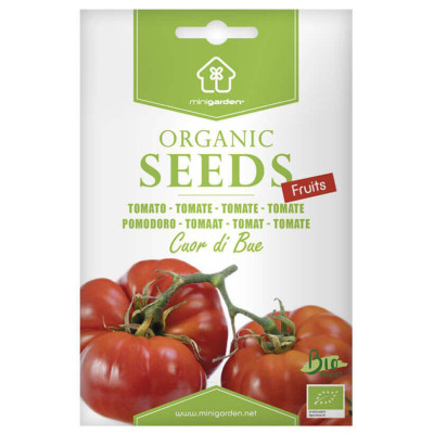 Hạt Giống Cà Chua Không Hạt Hữu Cơ Nhập Khẩu Minigarden (Túi từ 125 Hạt đến 250 hạt) Với Tỷ lệ nảy mầm cao, ít hạt lép