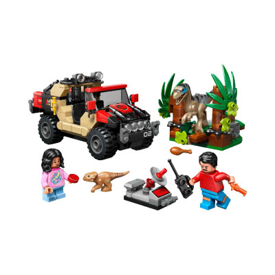 LEGO JURASSIC 76972 Đồ Chơi Lắp Ráp Cuộc Tẩu Thoát Khỏi Raptor (285 chi tiết)