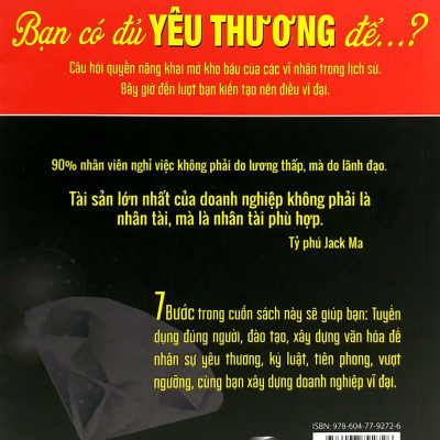 Nhà Lãnh Đạo Kim Cương (7 Bước Xây Dựng Đội Ngũ Tài Năng Giúp Doanh Nghiệp Tăng 300% Lợi Nhuận) - Tái Bản