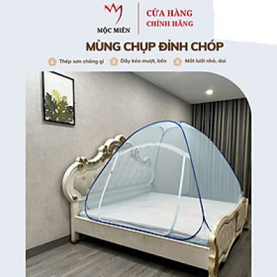 Màn Chụp Tự Bung Cao Cấp Mộc Miên Đỉnh Chóp - Kích thước 1,8mx2m - 1 cửa ( Hà Nội )