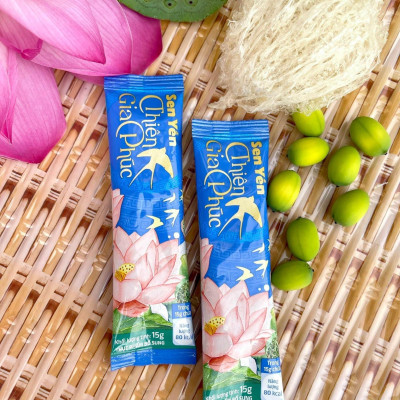 Sữa sen yến Thiên Gia Phúc 150g 10 gói (Hộp mềm)
