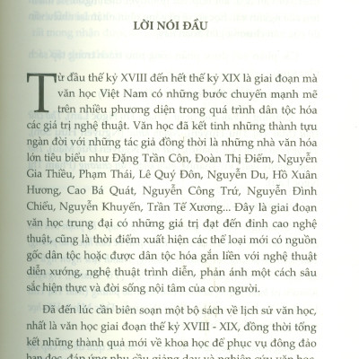 Văn Học Việt Nam Thế Kỷ XVIII - XIX Trong Bối Cảnh Văn Hoá Thời Lê Mạt - Nguyễn  - Viện Hàn lâm Khoa học Xã hội Việt Nam -  Viện Văn học; Vũ Thanh chủ biên 