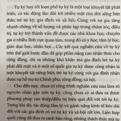 Nghiên cứu trẻ tự kỷ ở Hà Nội trong bối cảnh nhận thức và ứng phó của Gia đình, Xã hội