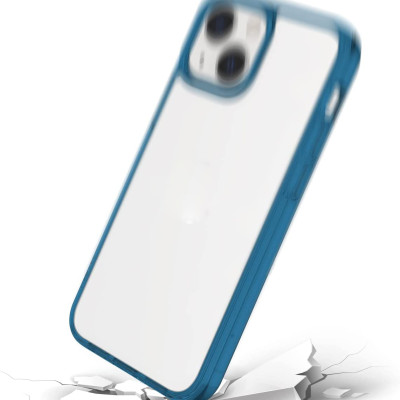 Ốp lưng trong suốt viền màu cho iPhone 14 Plus (6.7 inch) hiệu Likgus Simple But Unique chống sốc, chống chịu mọi va đập - hàng nhập khẩu