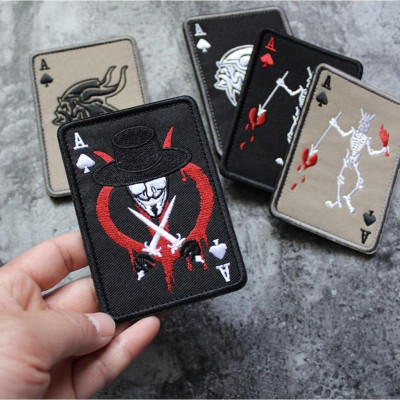Patch dán lá bài cuối cùng A_dán quần áo_ba lô_túi xách