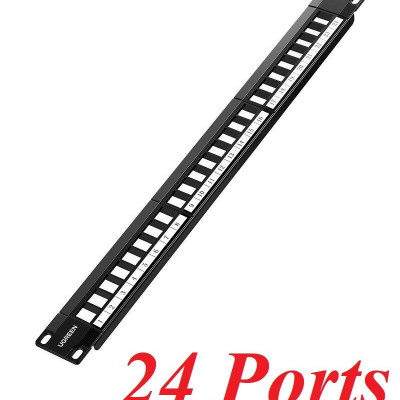 Ugreen UG80445NW154TK 24 ports Cat5E & Cat6 Utp Ethernet Cable Rack - HÀNG CHÍNH HÃNG