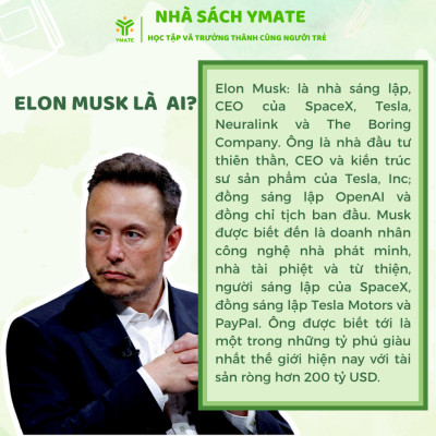 Sách - 5 Phương Pháp Học Tập Của Elon Musk - Những Điều Bình Thường Tạo Nên Con Người Phi Thường - Nhà Sách Ymate