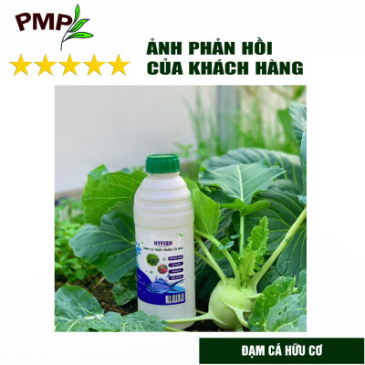 Phân đạm cá hữu cơ Hyfish PMP cho rau sạch, hoa, cây cảnh, cây ăn trái (01 lít)