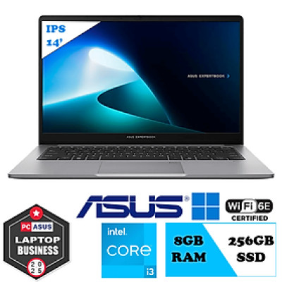 Laptop Asus Expertbook P1403CVA (Intel Core i3-1335U | 14 inch FHD IPS | RAM 8GB | SSD 256GB | Win bản quyền) - Hàng Chính Hãng
