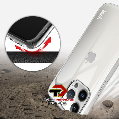 Ốp lưng trong suốt cho iPhone 14 Pro chính hãng IMAK phủ nano không ố màu - Hàng chính hãng