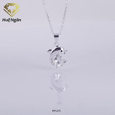Dây chuyền bạc Ý 925 Huệ Ngân - Cá heo may mắn PP1275
