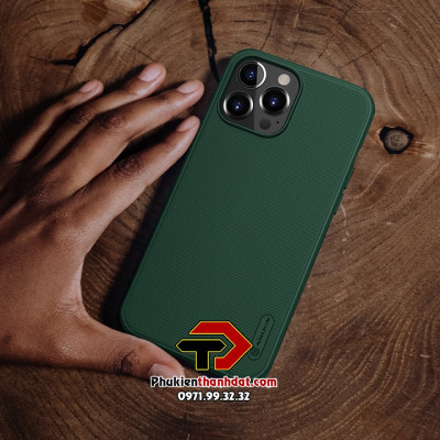 Ốp lưng cho iPhone 14 Pro chính hãng Nillkin chống sốc vân sần - Hàng chính hãng