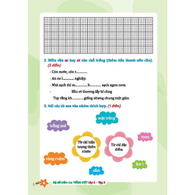 Sách - Bộ Đề Kiểm Tra Tiếng Việt Lớp 3 - Tập 2 - Kết Nối Trí Thức Với Cuộc Sống - Minh Thắng