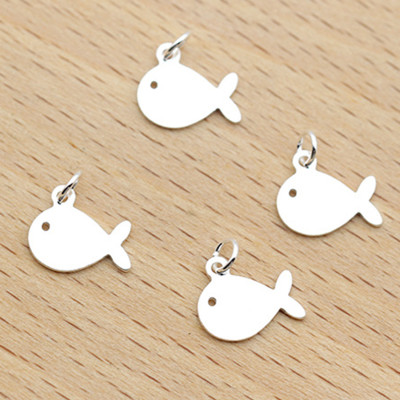 Combo 3 charm bạc hình cá voi treo - Ngọc Quý Gemstones