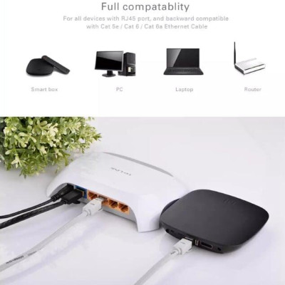 Ugreen UG11275NW107TK 20M màu Đen Cáp mạng LAN CAT7 STP chống nhiễu - HÀNG CHÍNH HÃNG