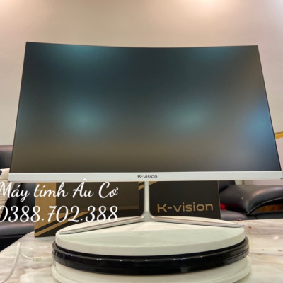 MÀN HÌNH CONG FULL VIỀN K-vison 24 inch -MÀU TRẮNG -  FUll HD 1920x1080 - Chống Lóa - Tần số 75Hz - Hàng Chính Hãng