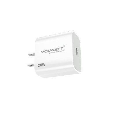 Củ sạc nhanh Volwatt GE-20P-C-M GaN 20W Fast Charger - Hàng Chính Hãng Full Box
