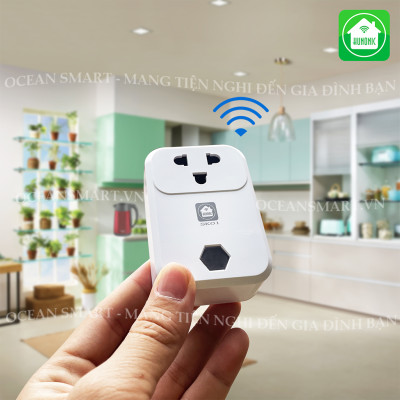 Ổ Cắm Thông Minh HUNONIC, Ổ Cắm Wifi Điều Khiển Từ Xa Qua Điện Thoại - SK01