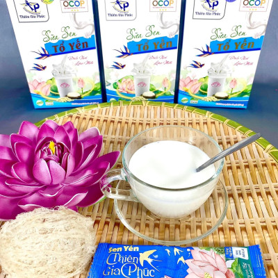 Sữa sen yến Thiên Gia Phúc 150g 10 gói (Hộp mềm)