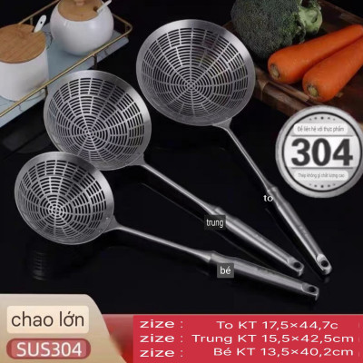 ( hàng Cao Cấp ) Chao Vợt Lưới Đột Dập CNC Rổ Lọc Thức Ăn Đa Chức Năng Cho Nhà Bếp Vá Sạn Vợt INOX SUS304 Cao Cấp