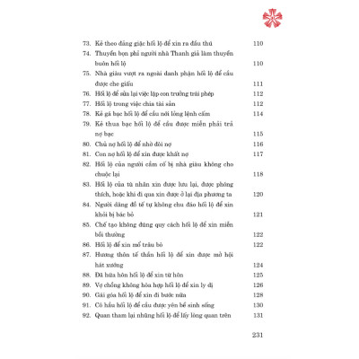 Bàn về nạn hối lộ và đức thanh liêm của người làm quan (bản 2023)