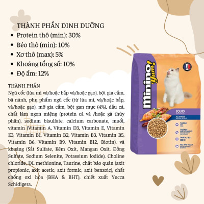 Thức ăn cho mèo MININO YUM 350g